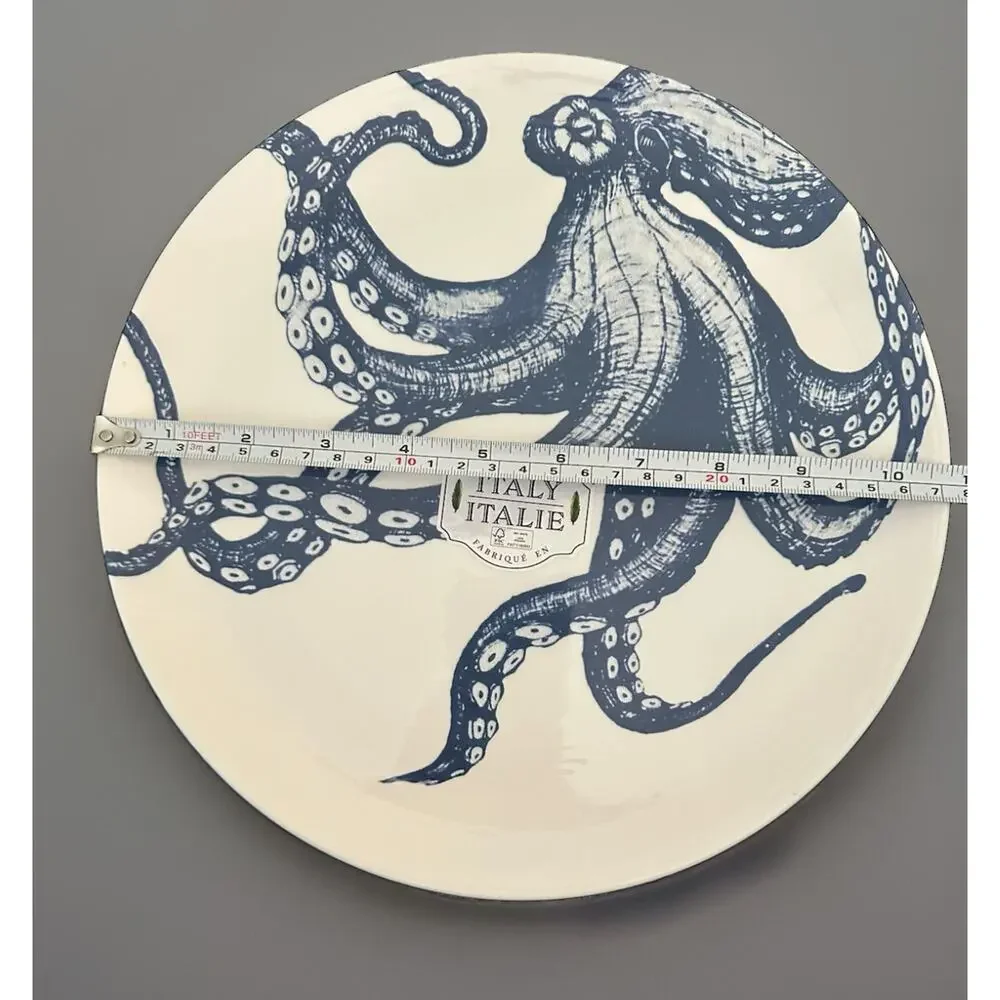 Ceramiche Octopus Chop Serve Plate Platter 12